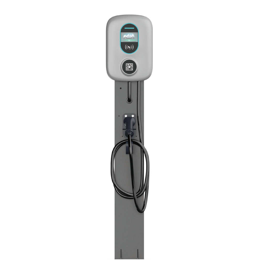 3.5kW/7kW Pedestal Mount Plastic AC EV Charger