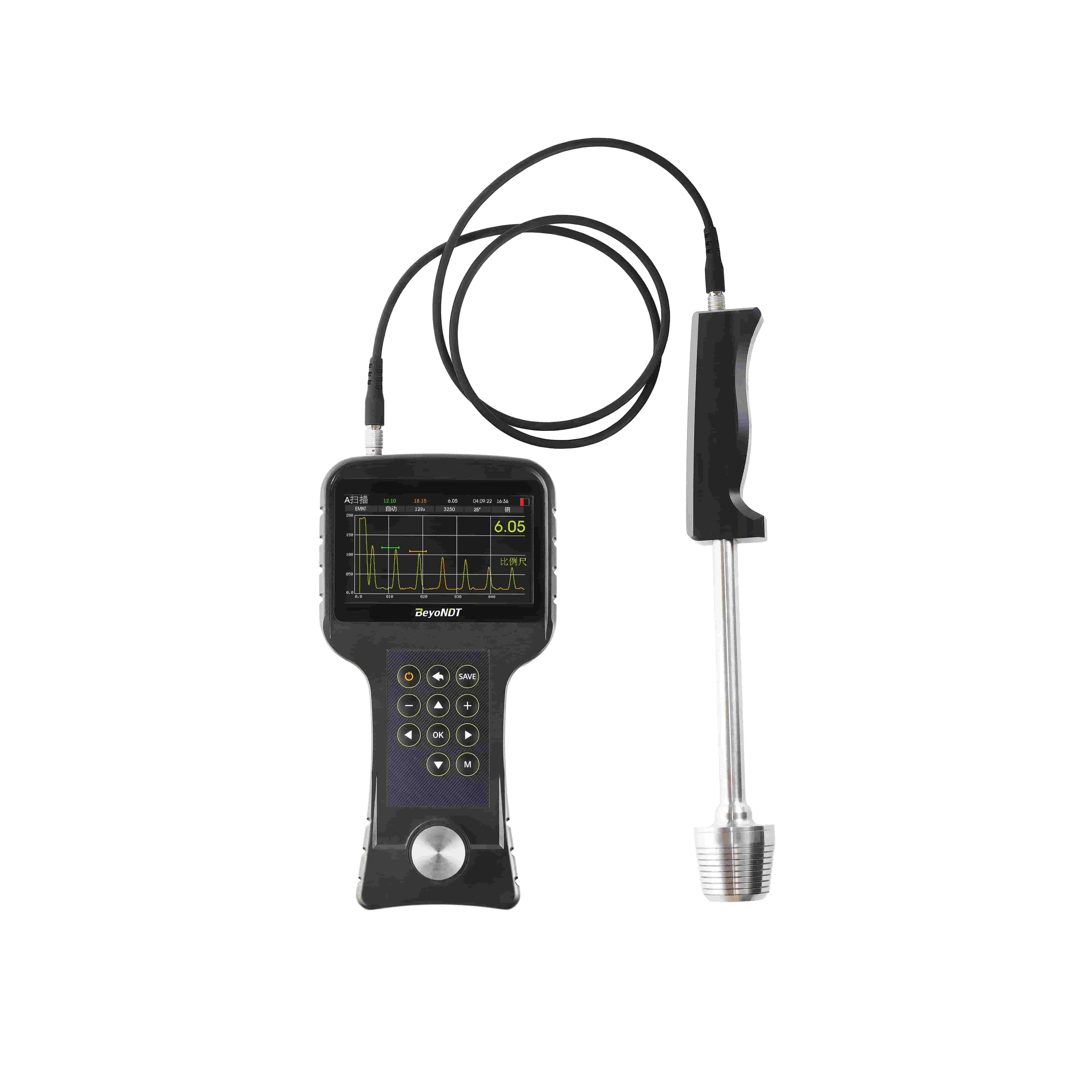 electromagnetic acoustic thickness gauge